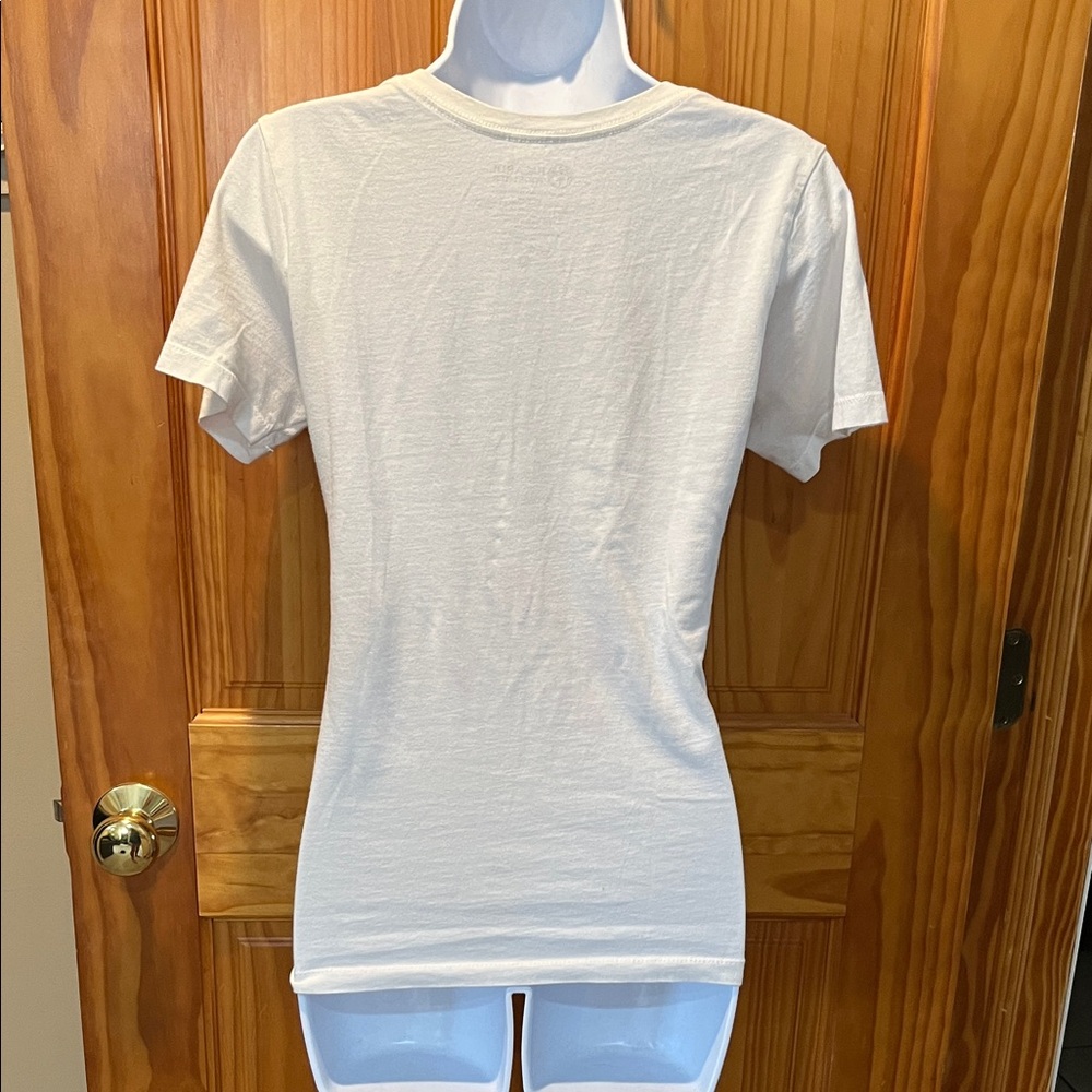 Bacardi White Graphic V-Neck T-Shirt - Picture 5 of 6